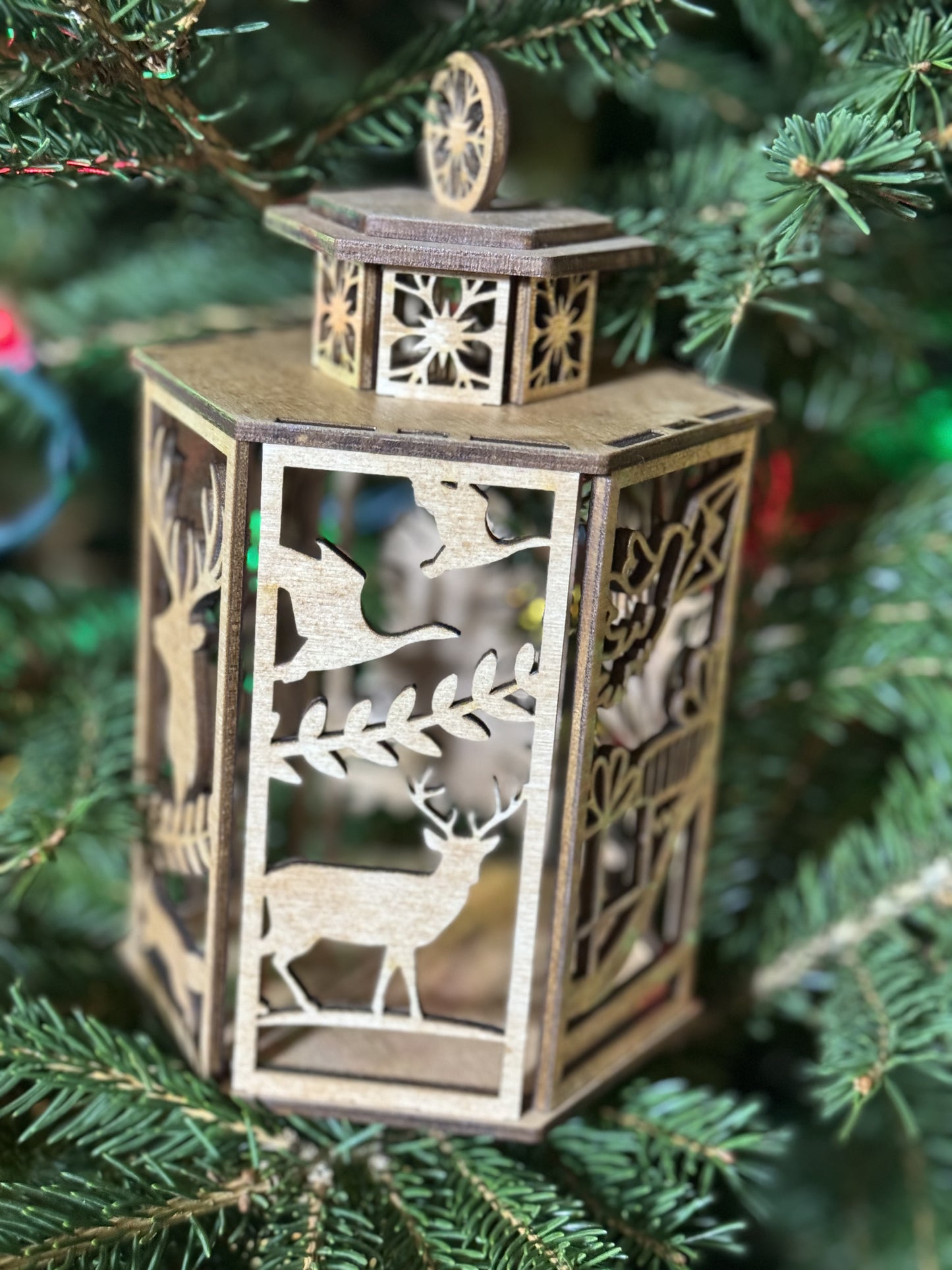 Christmas Spirit Tea Light Lantern