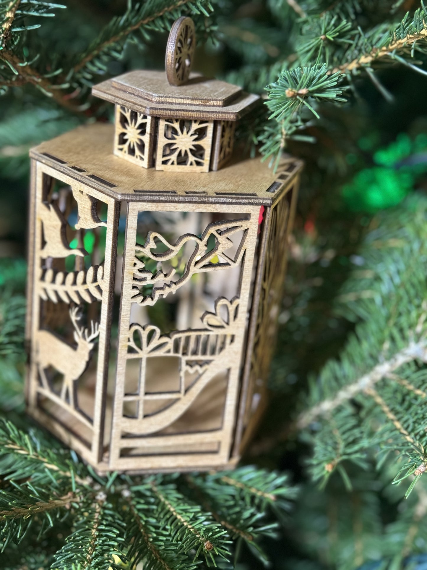 Christmas Spirit Tea Light Lantern